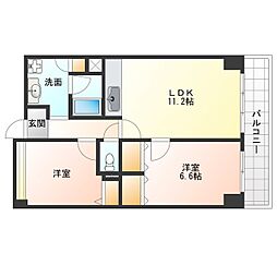 セレンディップ鷺洲 2LDKの間取図画像