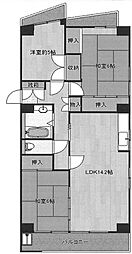 日生行徳マンション 3LDKの間取図画像