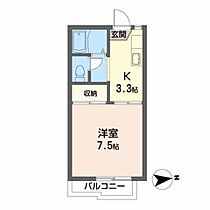 ハイツオリーブＢ 205 ｜ 宮城県仙台市太白区鹿野３丁目12-10（賃貸アパート1K・2階・24.50㎡） その2