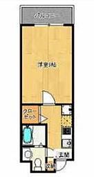 サクラメント大濠 1Kの間取図画像