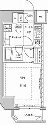 ジェノヴィア東大前グリーンヴェール 1Kの間取図画像