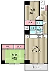 マリーナテイスティ 2LDKの間取図画像