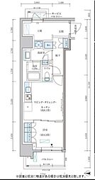 パークアクシス池袋イースト 1LDKの間取図画像