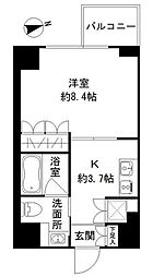 アーバンスタイル立川 1Kの間取図画像