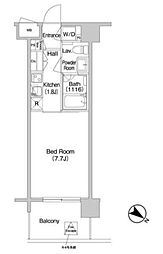 コンフォリア南砂町 1Kの間取図画像