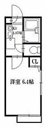 マロンコート 1Kの間取図画像