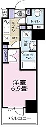Parkwell神田EAST弐番館 1Kの間取図画像