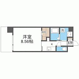 クラッシー博多 1Kの間取図画像