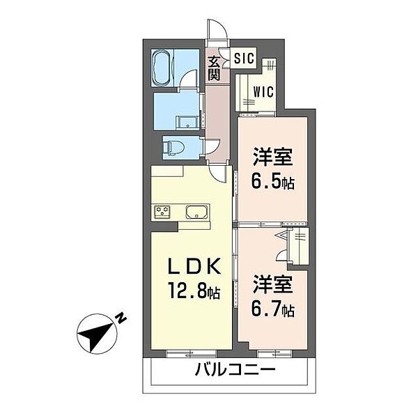 グリーンセント 00203｜千葉県千葉市若葉区都賀３丁目(賃貸マンション2LDK・2階・63.86㎡)の写真 その2