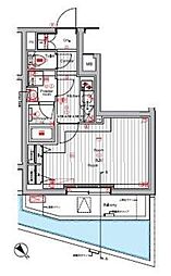 ザ・ハウス赤坂檜町 地下1階1Kの間取り