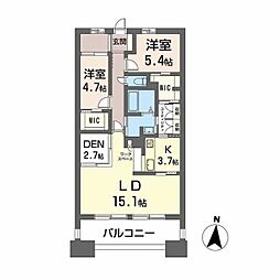 Nudgeone.照葉 2LDKの間取図画像