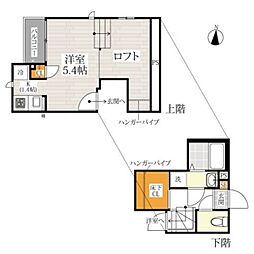 CB南熊本トルテ 1Kの間取図画像