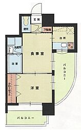 エステート・モア警固本通り 2Kの間取図画像