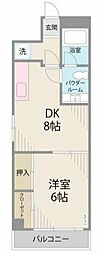 秀和日本橋箱崎レジデンス 1DKの間取図画像