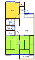 サンハイツ 3DKの間取図画像