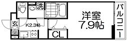 ドリーム錦・走谷 1Kの間取図画像