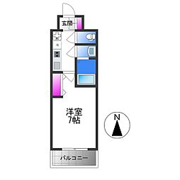 LIVIAZ OSAKA Verite 1Kの間取図画像