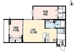 robot home 荻窪(ロボットホームオギクボ) 2LDKの間取図画像