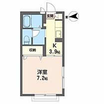 アヴニール盛南 201 ｜ 岩手県盛岡市本宮６丁目5-21（賃貸アパート1K・2階・24.50㎡） その2