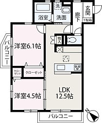 Tail Forest 2LDKの間取図画像