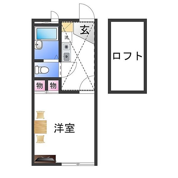 大阪府堺市西区上野芝向ヶ丘町６丁(賃貸アパート1K・2階・19.87㎡)の写真 その2