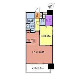 プレスタイル博多駅南2 1LDKの間取図画像