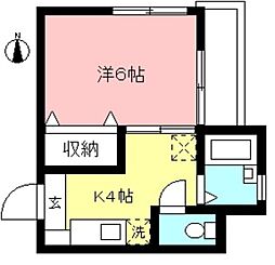 チセ・プヤラ 1Kの間取図画像