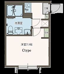 Agrande Odakyu-sagamiharaII 1Kの間取図画像