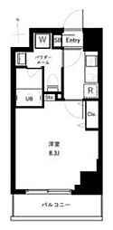 アーバンパーク綾瀬3 1Kの間取図画像