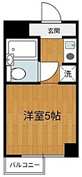 カーサ四谷 ワンルームの間取図画像