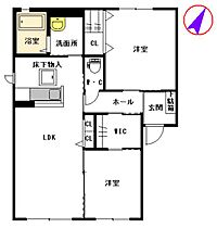 サングリーンガーデン　Ｂ棟 B0101 ｜ 熊本県八代市葭牟田町465（賃貸アパート2LDK・1階・57.81㎡） その2