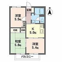 リバーネームＣ 201 ｜ 福島県本宮市本宮字小幡64-2（賃貸アパート3K・2階・48.90㎡） その2