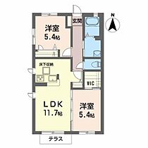 プレシャス　コート 101 ｜ 宮城県仙台市泉区南光台４丁目32-5（賃貸アパート2LDK・1階・52.20㎡） その2