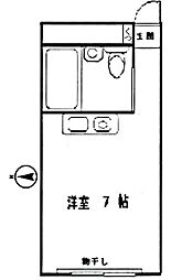 シェロ成増 ワンルームの間取図画像