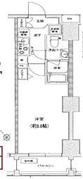 アイル川崎ステーションプラザIsle 1Kの間取図画像