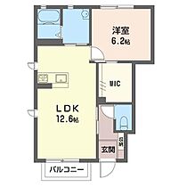 ティンカーベルI 00103 ｜ 群馬県桐生市広沢町１丁目2903-6（賃貸アパート1LDK・1階・46.68㎡） その2