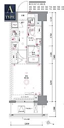 川口市西青木3丁目マンション 1Kの間取図画像