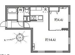 東京メトロ丸ノ内線 中野坂上駅 徒歩2分の賃貸マンション 1階1LDKの間取り