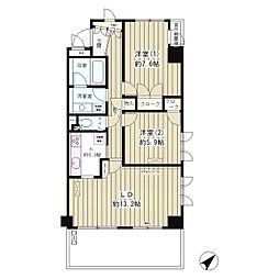 ラピュータ 2LDKの間取図画像