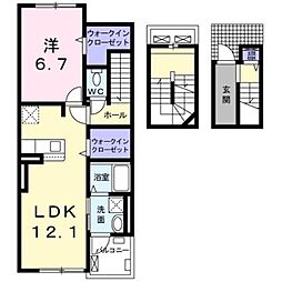 ファッシーナ 1LDKの間取図画像