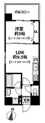 ポートサイドアーバンレジデンス 1LDKの間取図画像