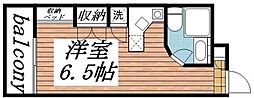 ラ・パルフェ・ド・セヴェール ワンルームの間取図画像