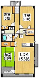 ランドシティ玉川学園ロイヤルテラス 3LDKの間取図画像