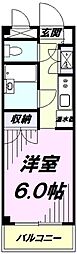 ロイヤルヒルズ 1Kの間取図画像
