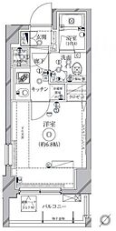 クレイシア新横浜 1Kの間取図画像