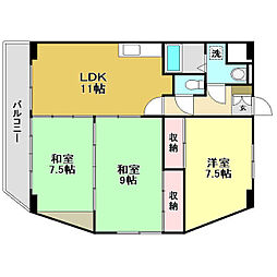 ロゼ3 3LDKの間取図画像