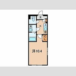 Ｒｅｓｉｄｅｎｃｅヴィヴィエ文京 3階1Kの間取り