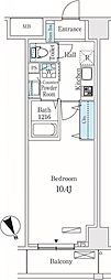 グロリアコート市川 1Kの間取図画像
