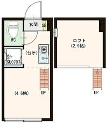 サヴォイ渋谷本町 ワンルームの間取図画像