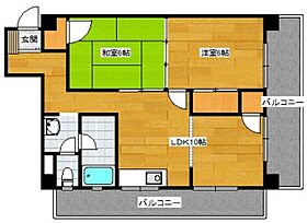 エステート上津Ａ 402 ｜ 福岡県久留米市上津町1690-2（賃貸マンション2LDK・4階・50.10㎡） その2